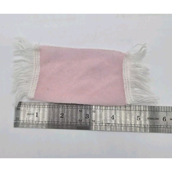 Vintage 1980s Barbie Dream House Rugs? And Pillow Mattel Accessories Doll House - Picture 8 of 9